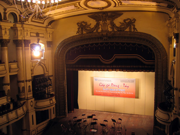 Hanoi Opera House from the upper gallery