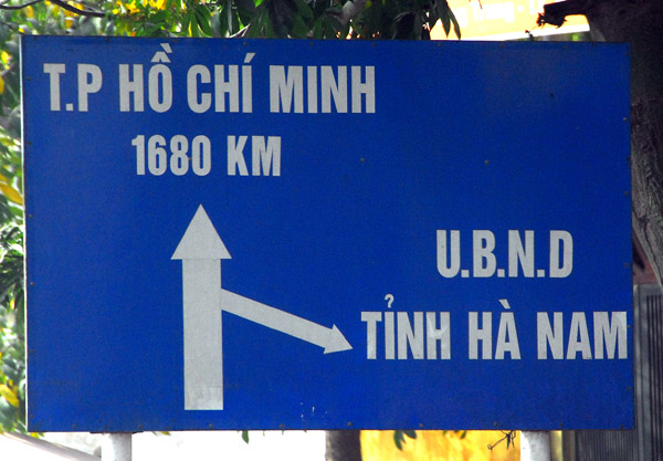 Ho Chi Minh City (Saigon) 1680km south on Highway 1AL