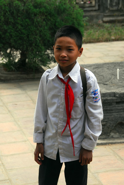 Vietnamese school boy, Hoa Lu