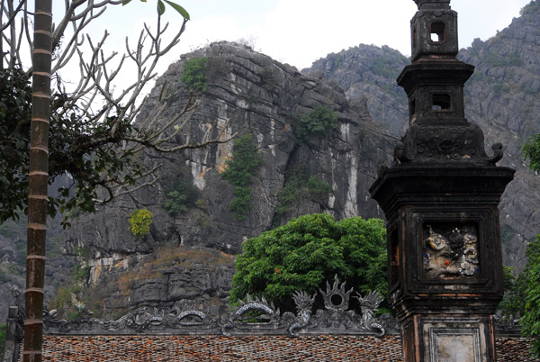 Yen Ngua Mountain as the scenic backdrop for Dinh Tien Hoang temple, Hoa Lu