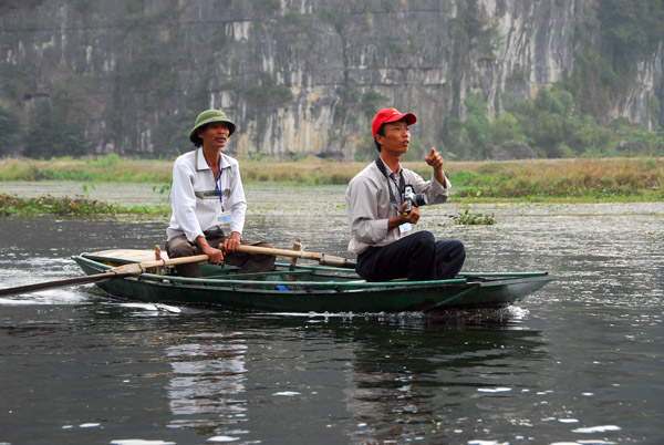 Floating photographer, Tam Coc