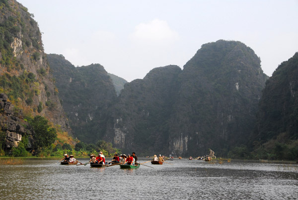 Between the Second and First Grottos, Tam Coc