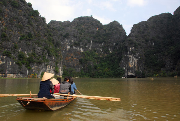 Tourist row boat, Tam Coc, Ninh Binh