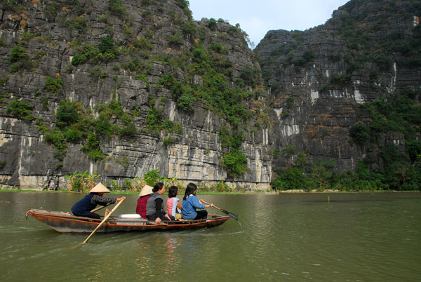 Between the Second and First Grottos, Tam Coc