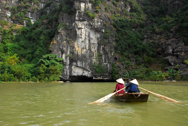 Approaching the First Grotto, Tam Coc