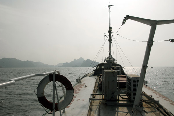 The hydrofoil from Haiphong to Cat Ba Island