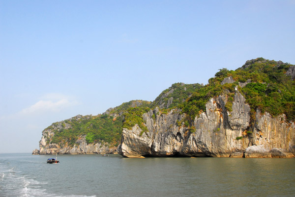 Southern shore of Cat Ba Island from the Haiphong hydrofoil