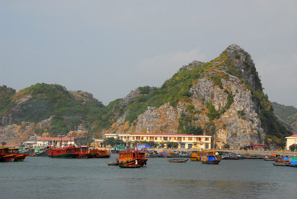 Arriving at Cat Ba Town from Haiphong