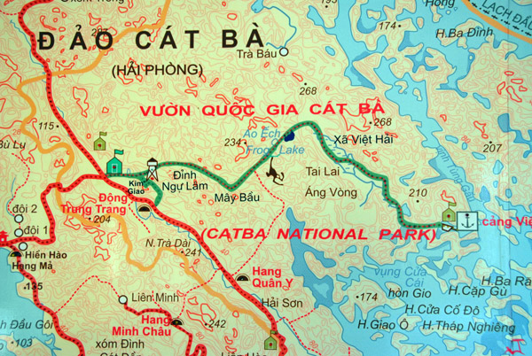 Cat Ba National Park trekking route