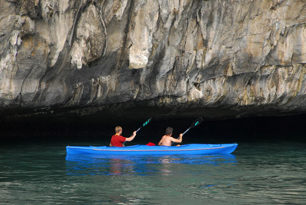 Exploring Halong Bay by kayak looked like a good option
