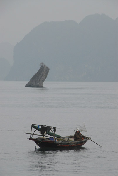 Fishing boat and a distinctive islet