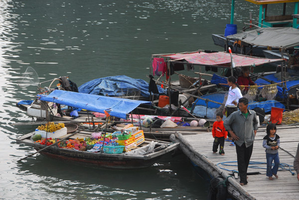 We stopped at one of the fish farms for the chef to pick up dinner