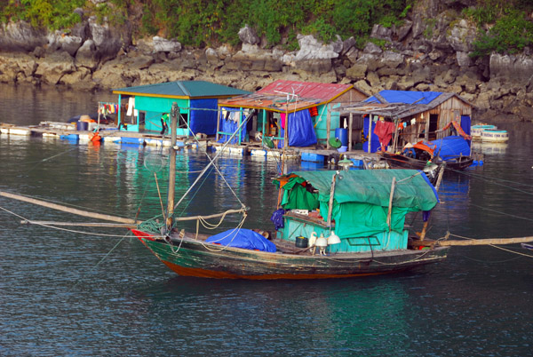 ...another small floating village, Halong Bay