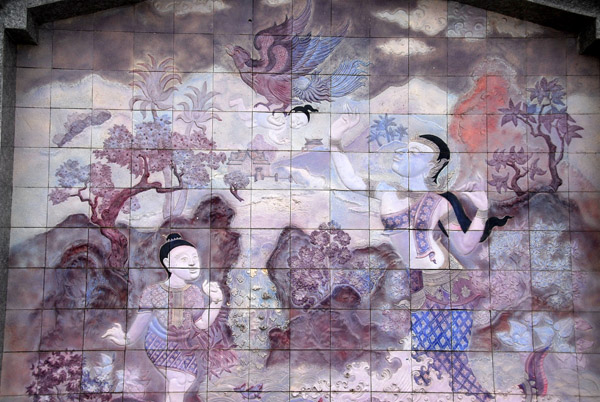 Purple tiles, Chedi of the Queen, Doi Inthanon