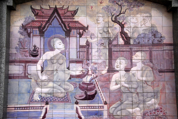 Purple tiles, Chedi of the Queen, Doi Inthanon