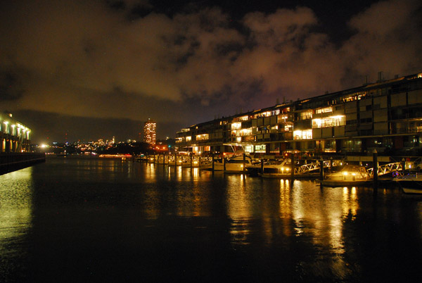 Walsh Bay Wharf at night, Sydney