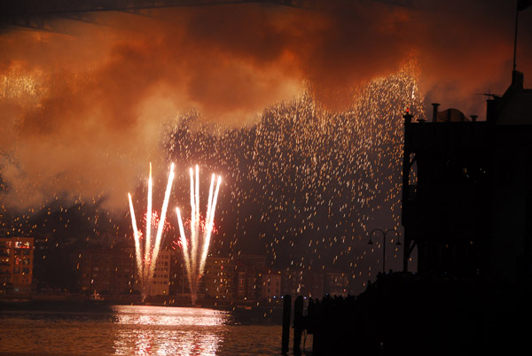 Beneath the bridge, Sydney, New Years Eve