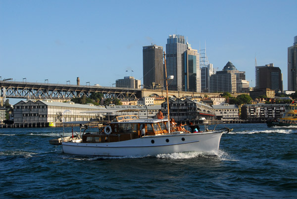 The Papeete from Brisbane crusing Sydney Harbour