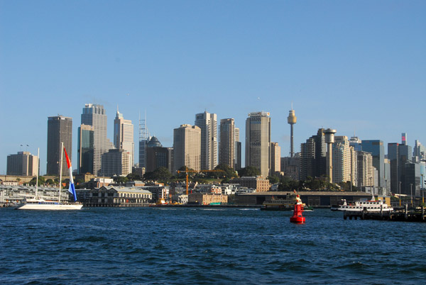 Downtown Sydney from the northwest