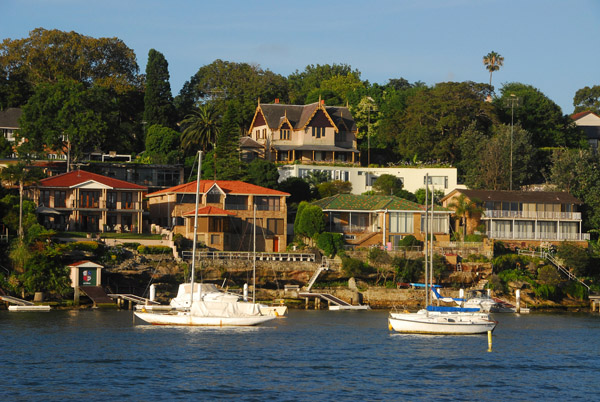 Expensive real estate, Croissey Avenue, Hunters Hill, north shore, Sydney Harbour