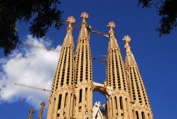 Sagrada Famlia will have 18 towers (12 Apostles + 4 Evangelists + Mary + Jesus)