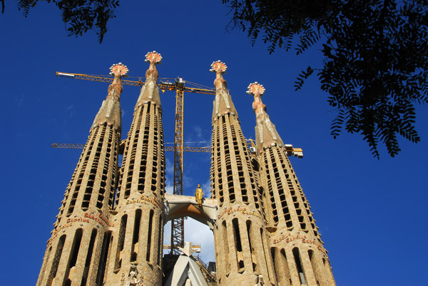 Western towers of Sagrada Famlia, Barcelona