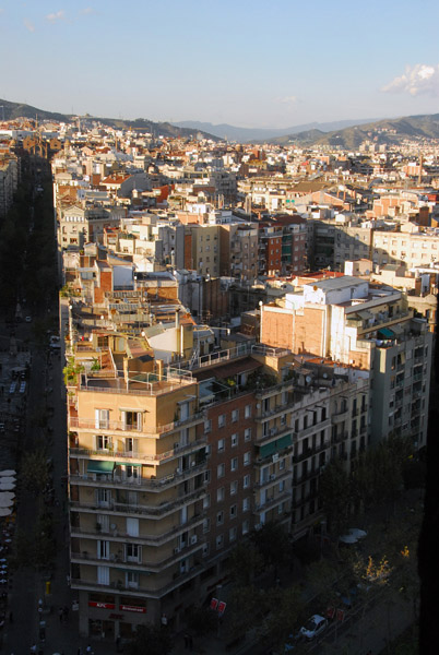 View North from Sagrada Família