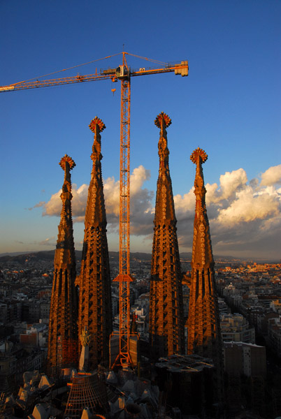Eastern towers, Sagrada Famlia