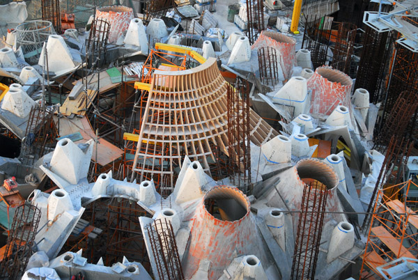 Roof contruction, Sagrada Famlia