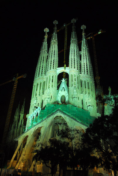 Sagrada Famlia, night, Barcelona