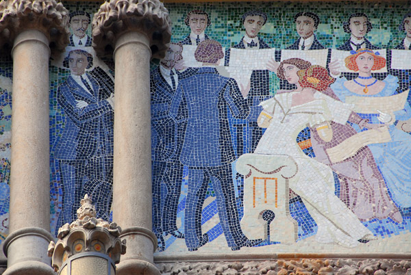 Mosaic - Palace of Catalan Music, Carrer de Sant Francesc de Paula