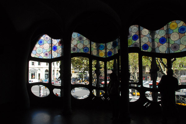 Windows of the main room on the 1st floor, Casa Batlló