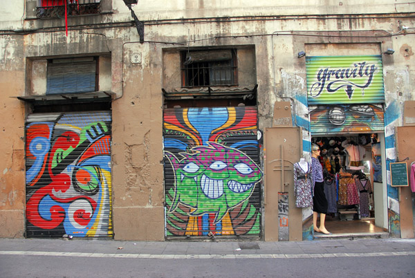 Graffiti, 4 Carrer de les Floristes de la Rambla, El Raval