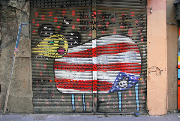 Graffiti, 6 Carrer de les Floristes de la Rambla, Barcelona