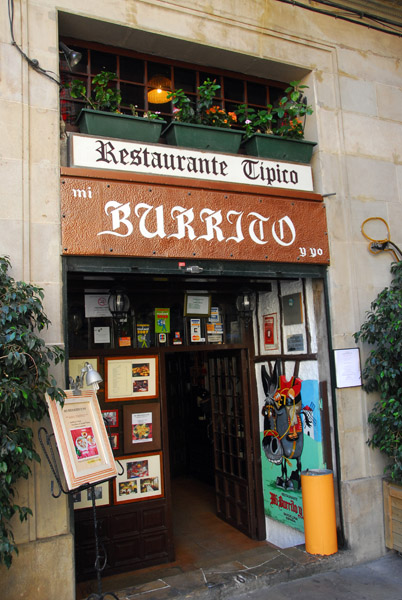Mi Burrito y Yo, old town Barcelona