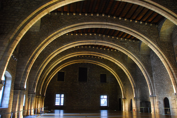 Sal del Tinell, 14th Century throne hall of the Royal Palace