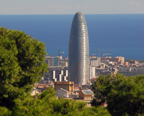 Torre Agbar - Aguas de Barcelona, the gherkin of Barcelona