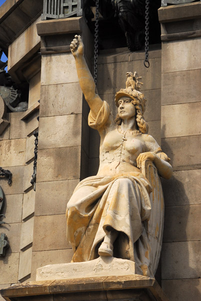 Allegory of Catalonia, Monument a Colom