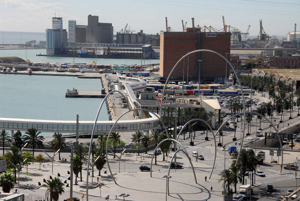 Plaa de la Carbonera, and Barcelona Terminal San Bertran for ferries to the Baleric Islandsl