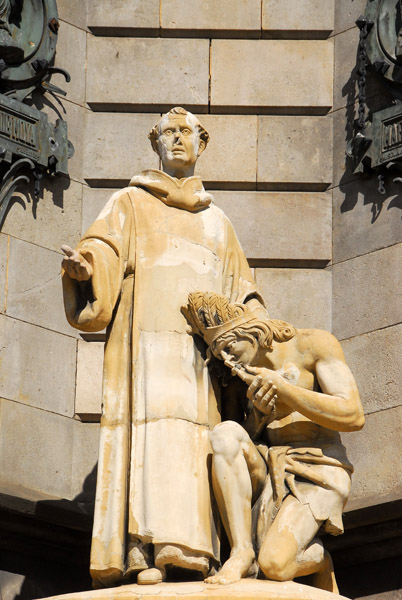 Fray Bernat de Bol, Monument a Colom