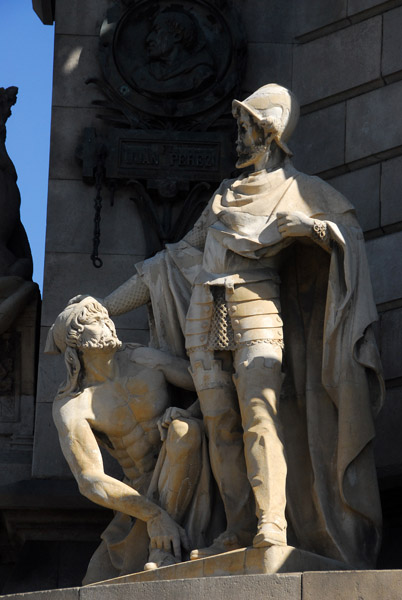 Pedro de Margarit, Monument a Colom