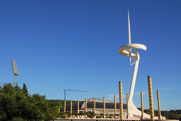 Montjuc  Telefonica Communications Tower, by Santiago Calatrava for the 1992 Barcelona Olympics