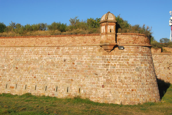Ramparts of Montjuc Castle, Barcelona, enlarged in 1751 to its present form