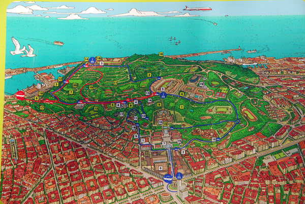 Map of Montjuc, Barcelona