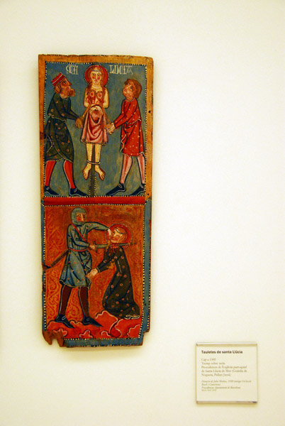 Martyrdom of Santa Lucia, ca 1300