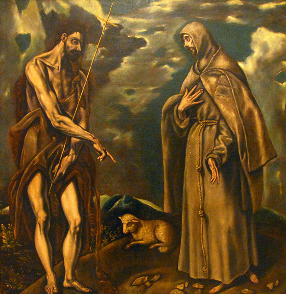 St. John the Baptist and St. Francis of Assisi; El Greco