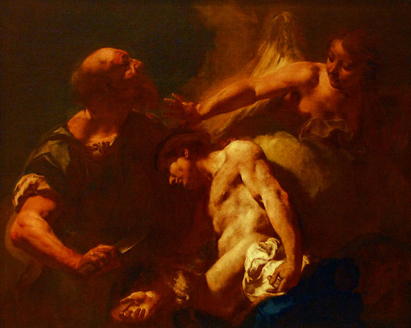 Sacrifice of Issac; Giambattista Piazzetta 1712-14