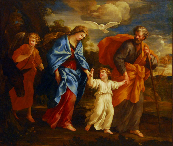 The Return from Egypt; Giovanni Frencesco Romanelli ca 1635-40