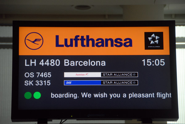 To Barcelona with Lufthansa