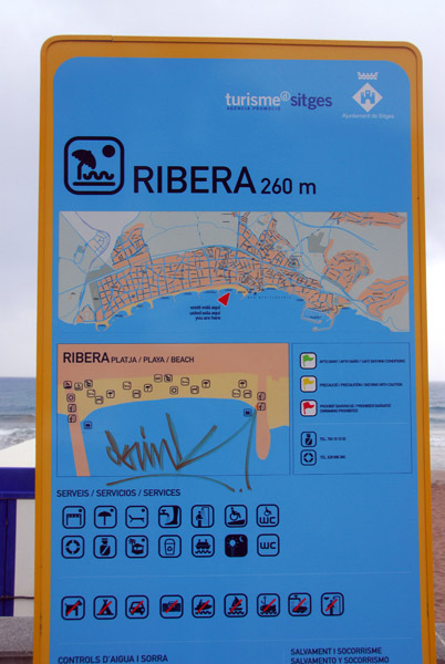 Playa/Platja Ribera, Sitges